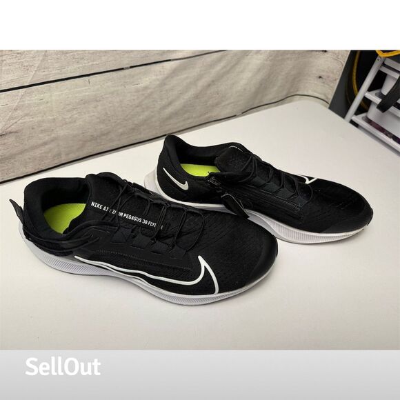 Nike Air Zoom Pegasus 38 FlyEase Running Shoes Black Size 12 unisex - Picture 4 of 8